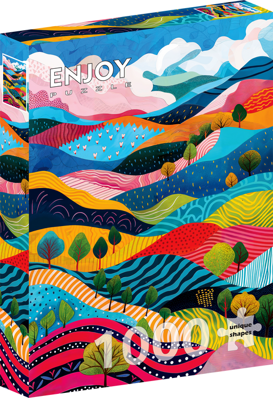 1000 Pieces Jigsaw Puzzle - Winding Hills (2350)