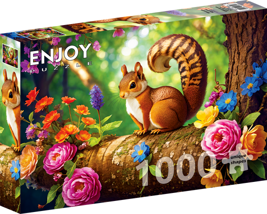 1000 Pieces Jigsaw Puzzle - Blossom Squirrel (2354)