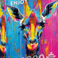 1000 Pieces Jigsaw Puzzle - Painted Giraffe (2359)
