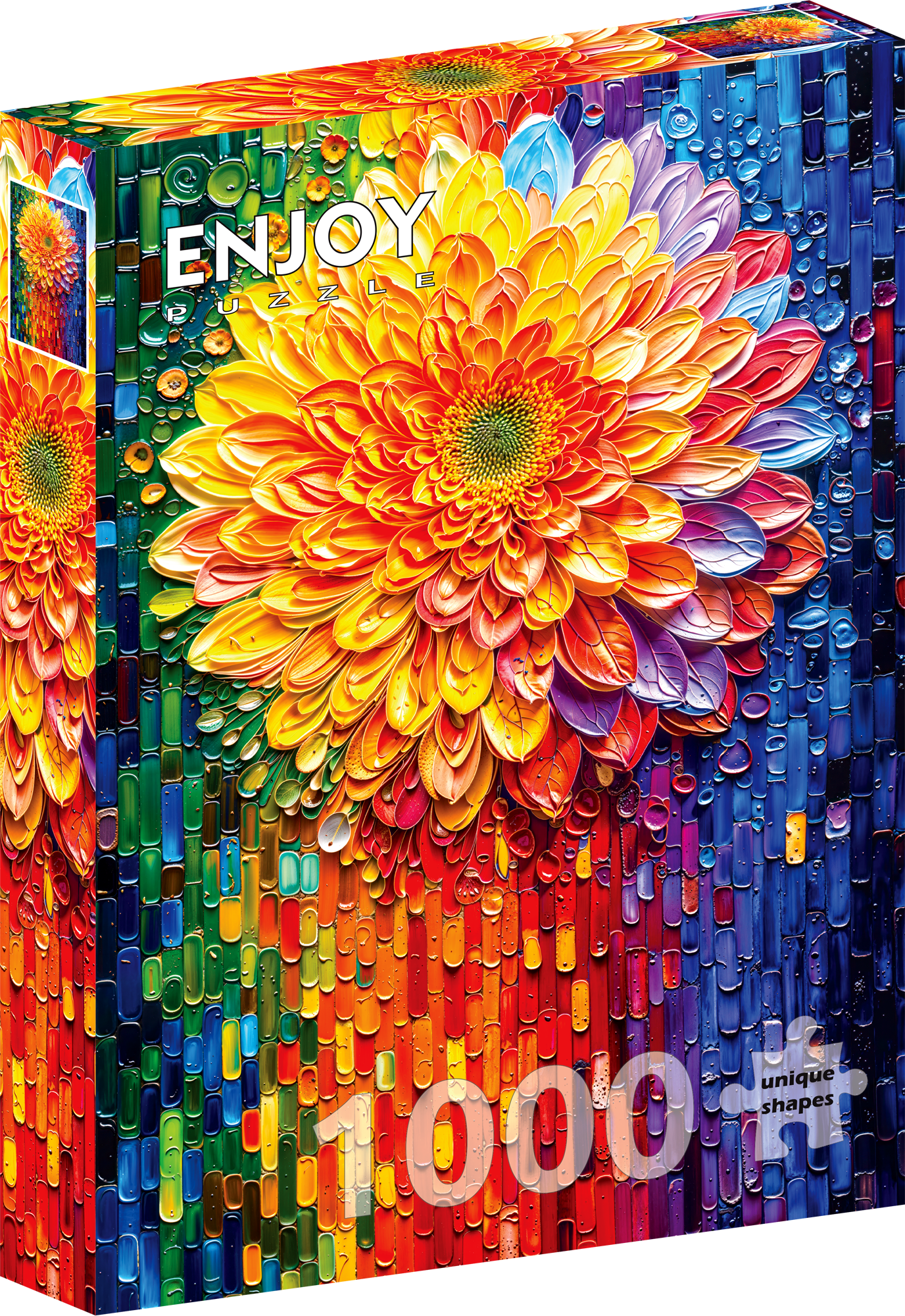 1000 Pieces Jigsaw Puzzle - Floral Mosaic (2360)