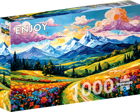 1000 Pieces Jigsaw Puzzle - Flowered Valley (2363)