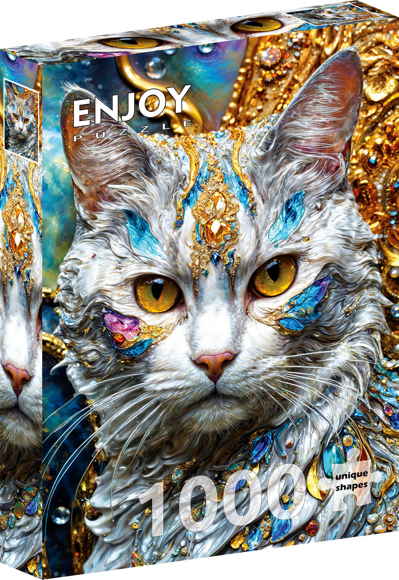 1000 Pieces Jigsaw Puzzle - Jeweled Cat (2366)