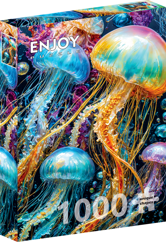 1000 Pieces Jigsaw Puzzle - Jellyfish Glow (2367)