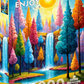 1000 Pieces Jigsaw Puzzle - Forest Cascade (2369)