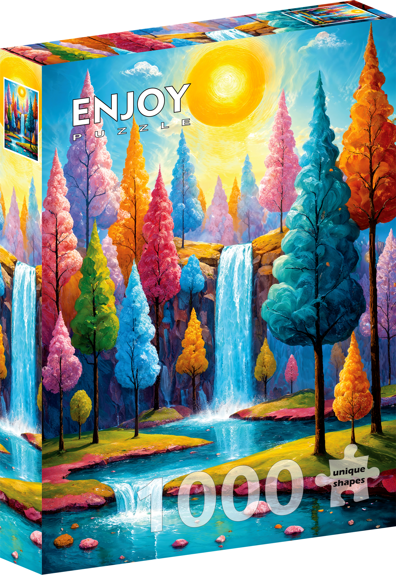 1000 Pieces Jigsaw Puzzle - Forest Cascade (2369)