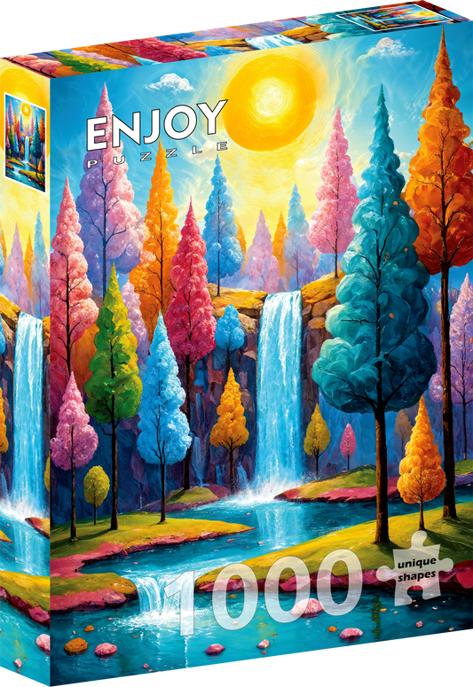 1000 Pieces Jigsaw Puzzle - Forest Cascade (2369)