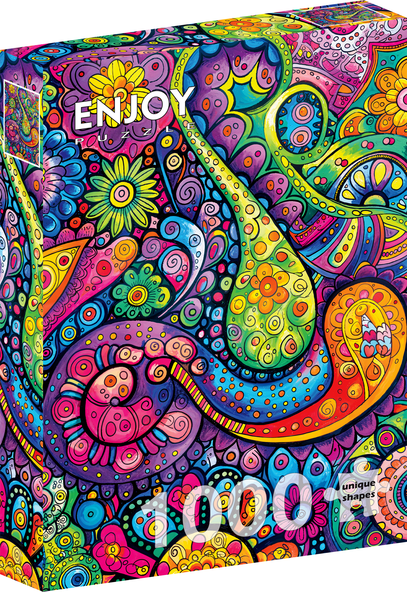 1000 Pieces Jigsaw Puzzle - Joyful Swirls (2375)