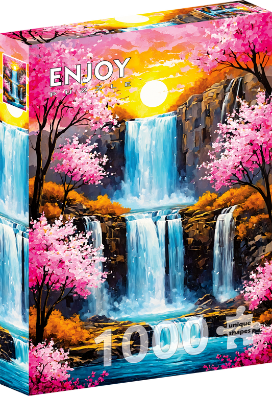 1000 Pieces Jigsaw Puzzle - Cherry Waterfall (2376)