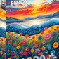 1000 Pieces Jigsaw Puzzle - Sunrise Fields (2377)