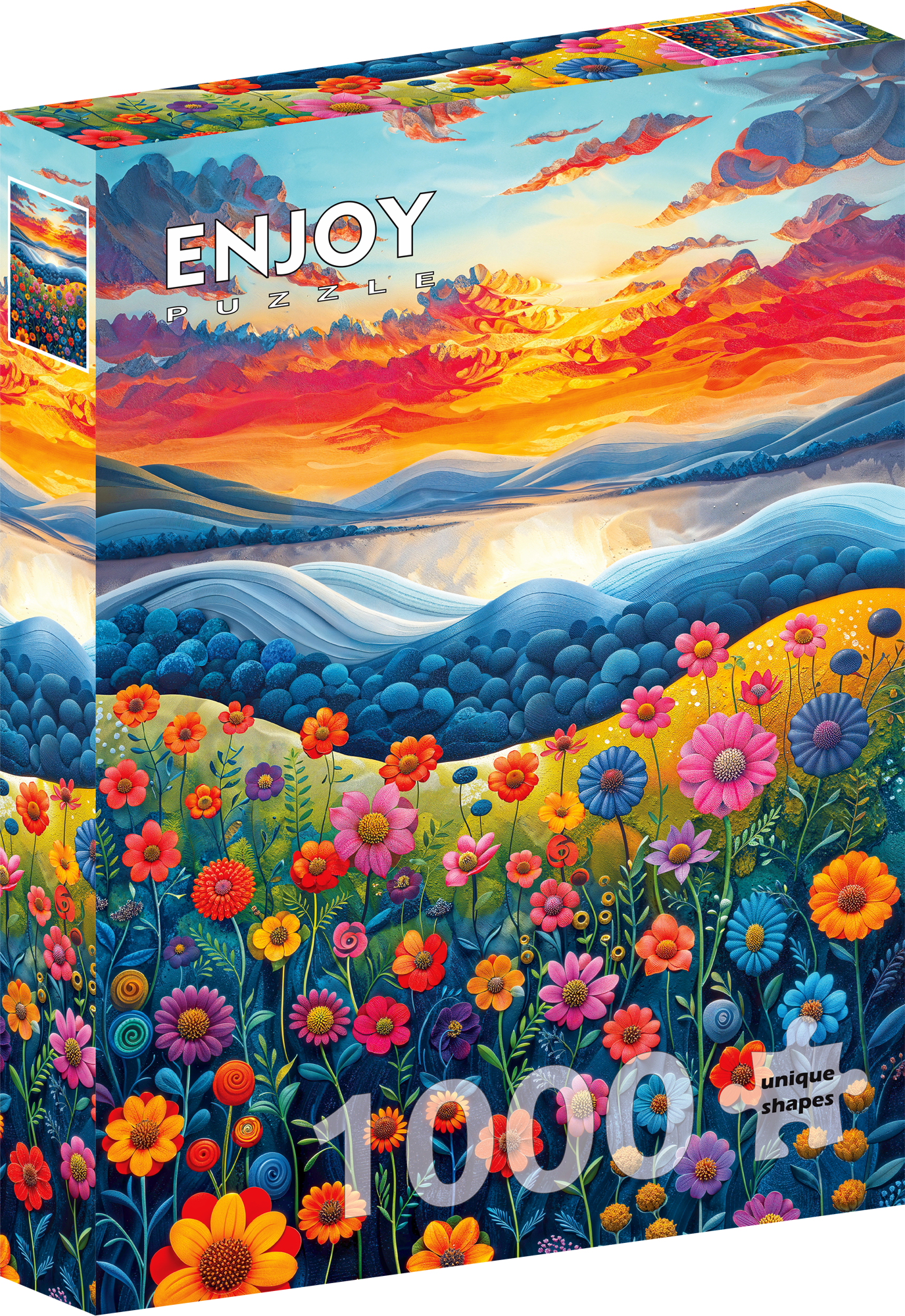 1000 Pieces Jigsaw Puzzle - Sunrise Fields (2377)