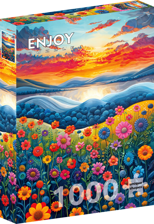 1000 Pieces Jigsaw Puzzle - Sunrise Fields (2377)