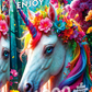 1000 Pieces Jigsaw Puzzle - Floral Unicorn (2379)