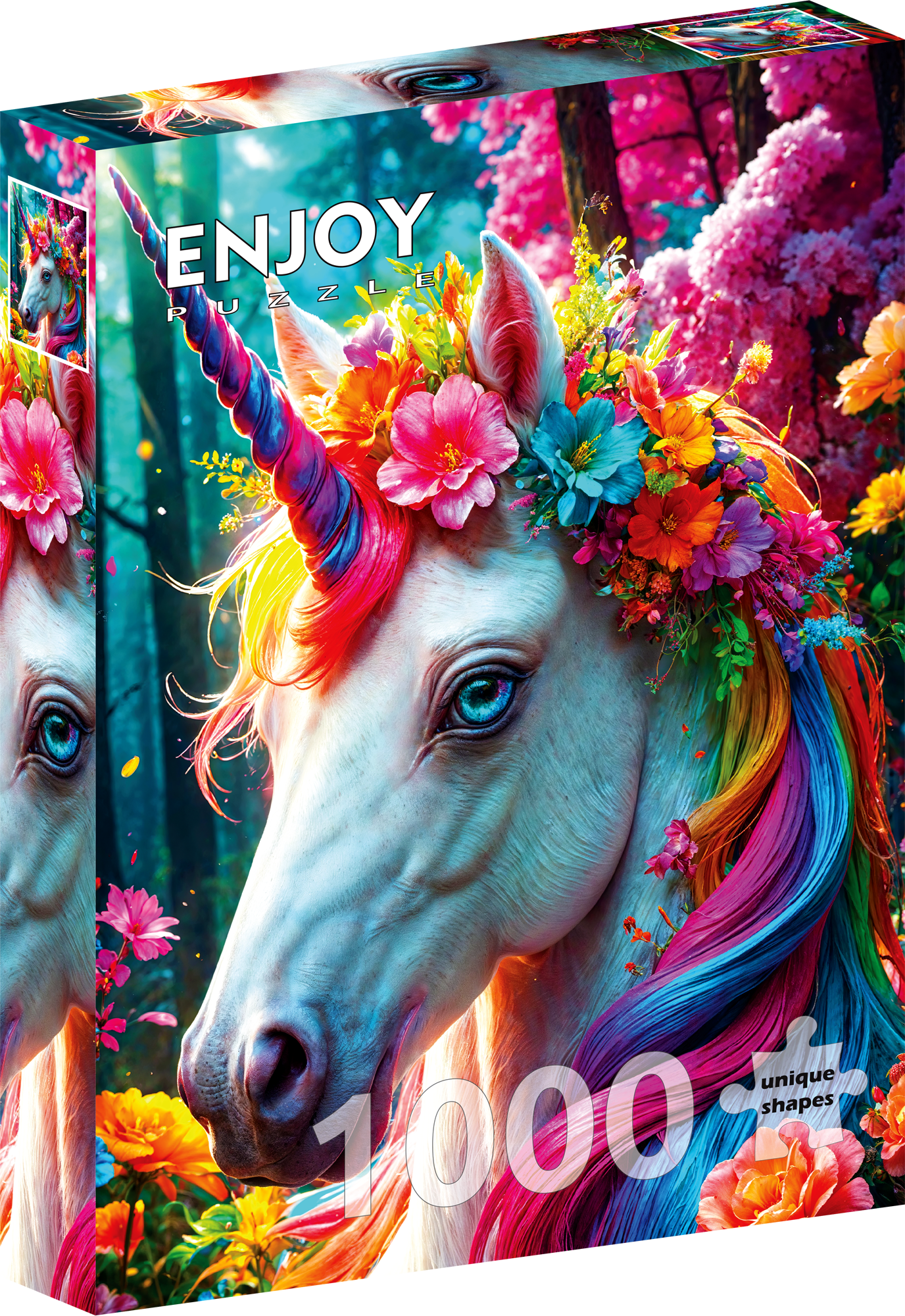 1000 Pieces Jigsaw Puzzle - Floral Unicorn (2379)