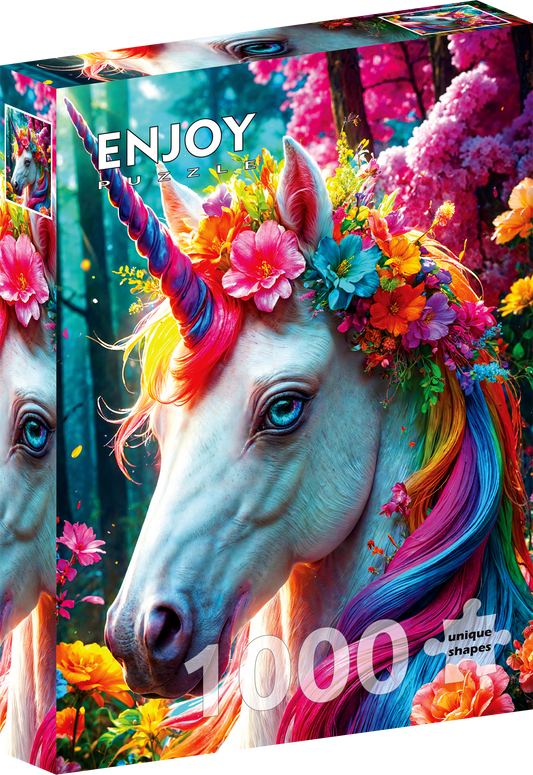 1000 Pieces Jigsaw Puzzle - Floral Unicorn (2379)