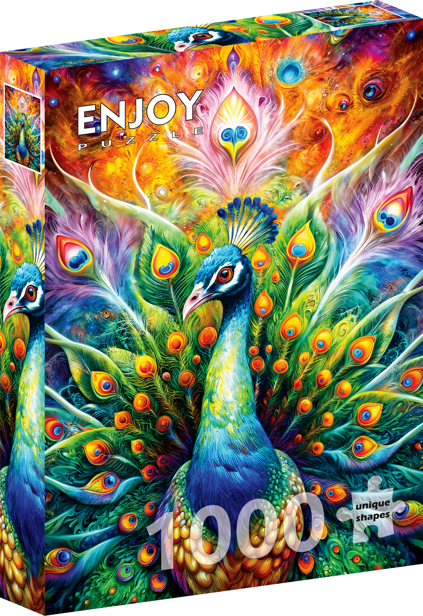 1000 Pieces Jigsaw Puzzle - Peacock Majesty (2383)