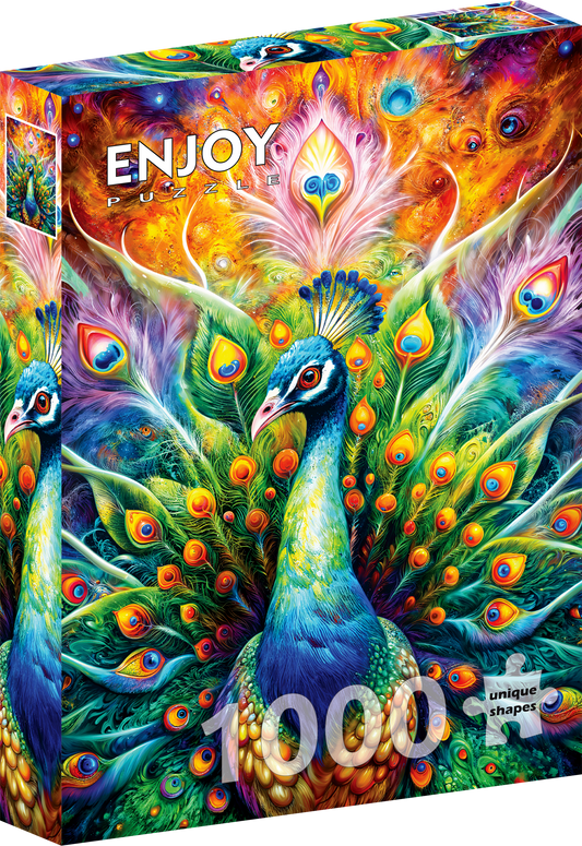 1000 Pieces Jigsaw Puzzle - Peacock Majesty (2383)
