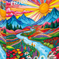 1000 Pieces Jigsaw Puzzle - Colorful Highlands (2384)