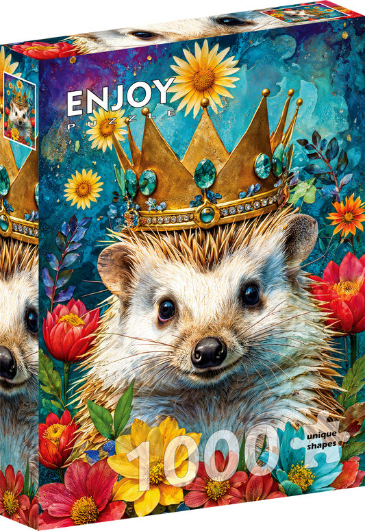 1000 Pieces Jigsaw Puzzle - Crowned Hedgehog (2392)