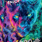 1000 Pieces Jigsaw Puzzle - Neon Panther (2394)