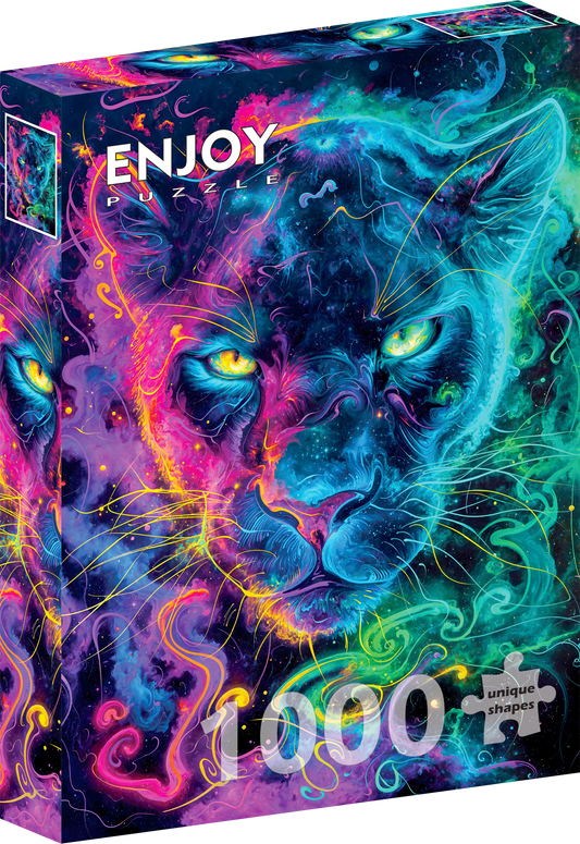 1000 Pieces Jigsaw Puzzle - Neon Panther (2394)