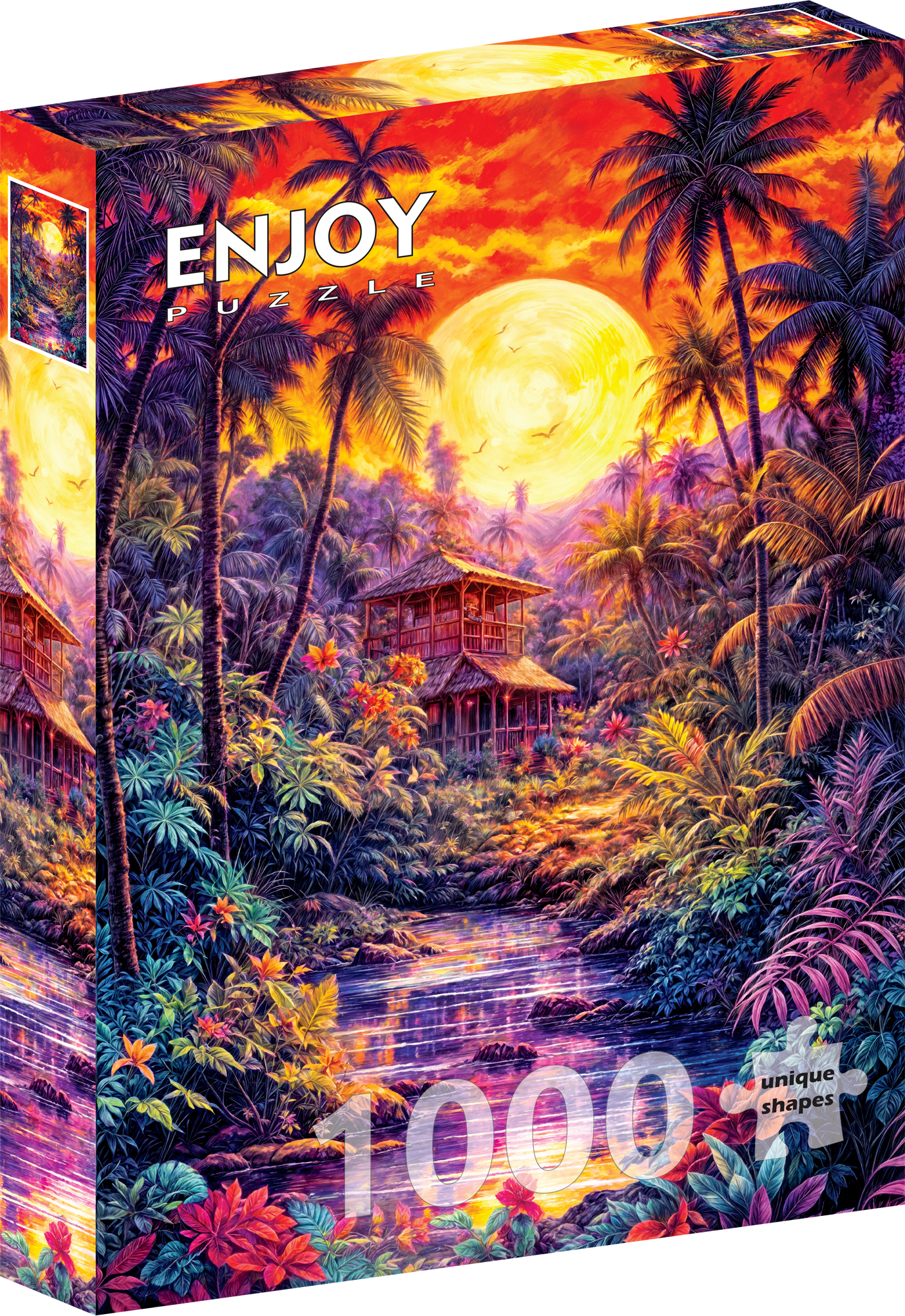 1000 Pieces Jigsaw Puzzle - Jungle Twilight (2397)