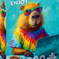 1000 Pieces Jigsaw Puzzle - Cool Capybara (2399)