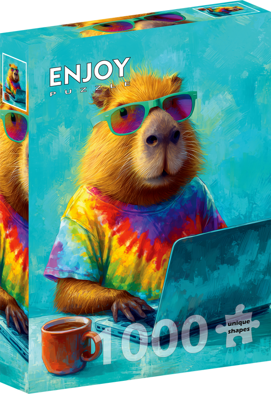 1000 Pieces Jigsaw Puzzle - Cool Capybara (2399)