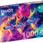1000 Pieces Jigsaw Puzzle - Cosmic Wolves (2405)
