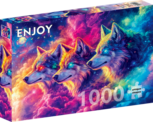 1000 Pieces Jigsaw Puzzle - Cosmic Wolves (2405)