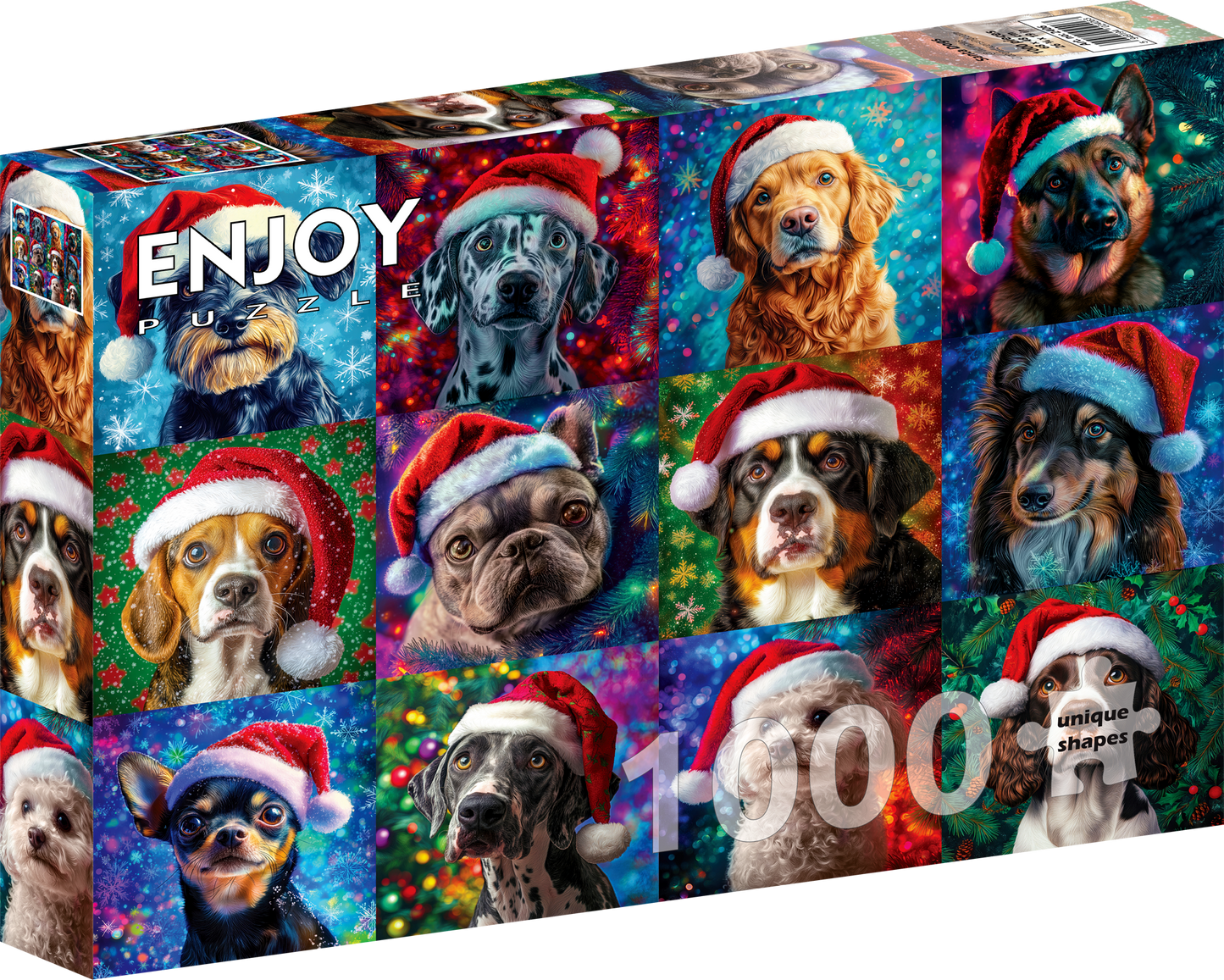 1000 Pieces Jigsaw Puzzle - Santa Dogs (2406)