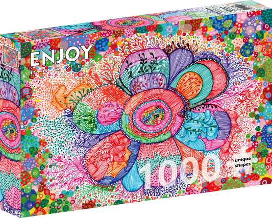 1000 Pieces Jigsaw Puzzle - Floral Rhythm (2408)