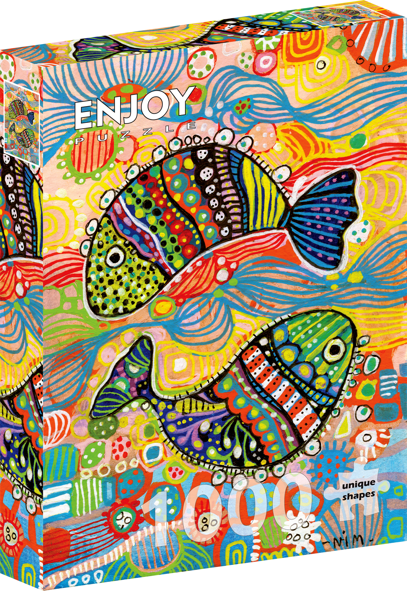 1000 Pieces Jigsaw Puzzle - Dancing Fish (2413)