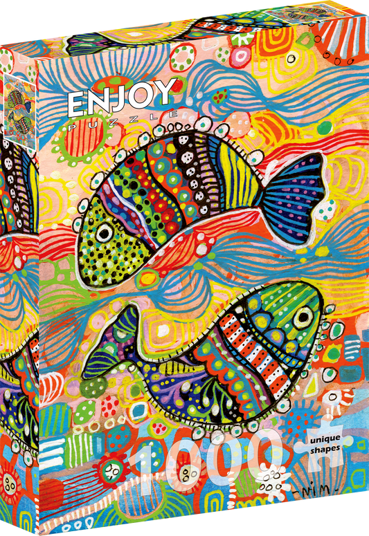 1000 Pieces Jigsaw Puzzle - Dancing Fish (2413)
