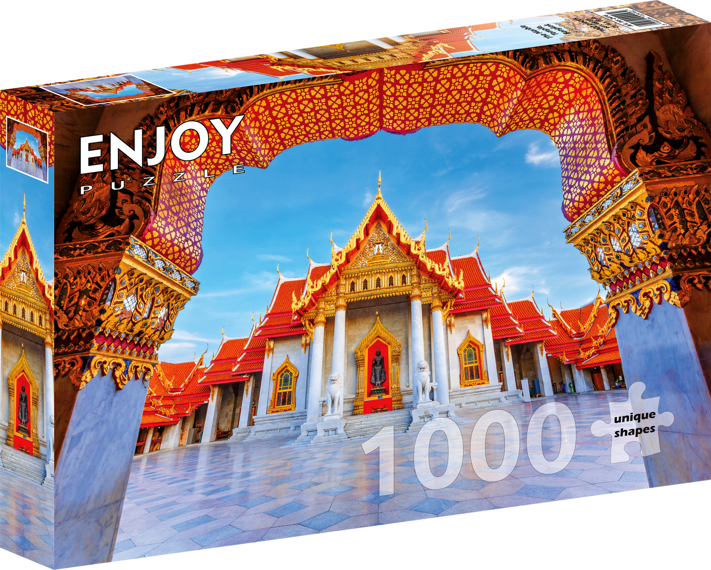 1000 Pieces Jigsaw Puzzle - The Marble Temple, Bangkok (2416)