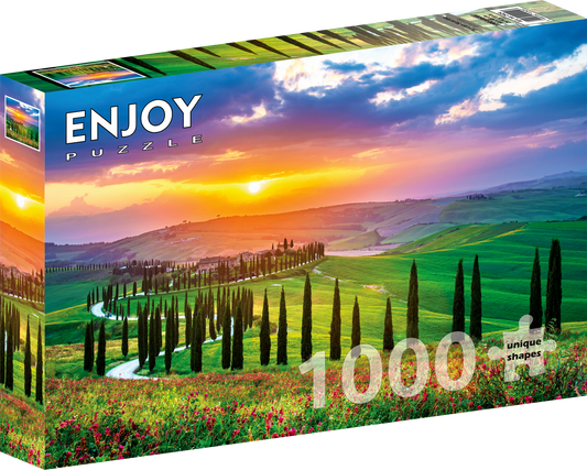 1000 Pieces Jigsaw Puzzle - Tuscan Sunrise (2424)