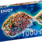 1000 Pieces Jigsaw Puzzle - Primosten Aerial View, Croatia (2425)
