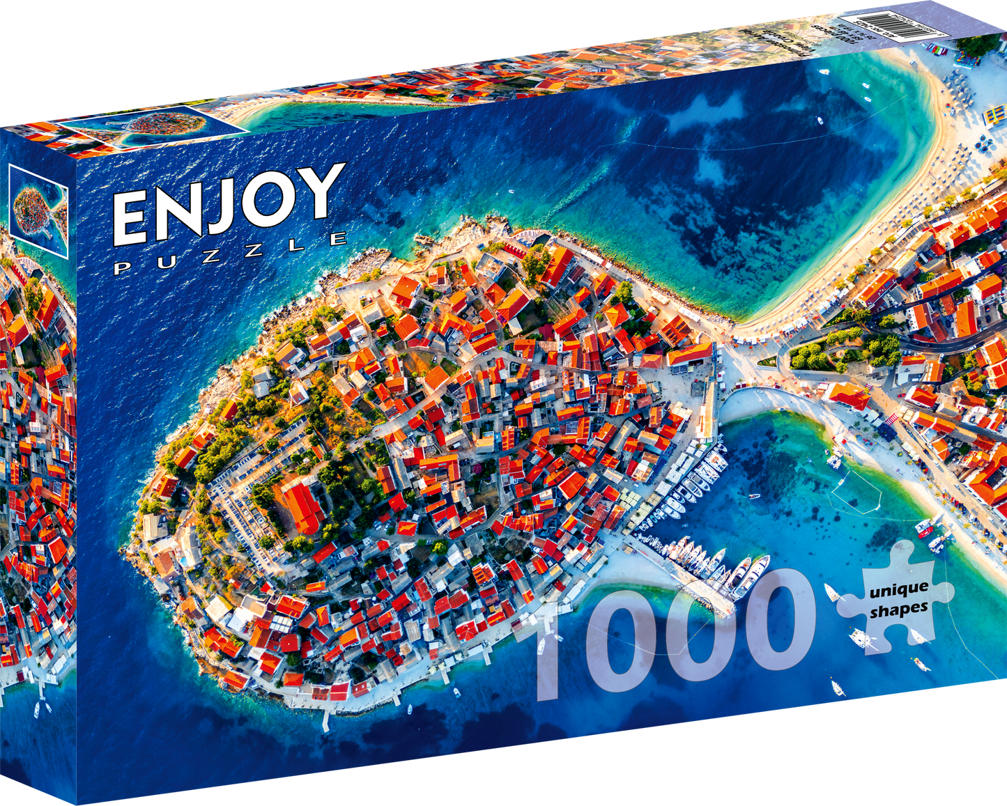 1000 Pieces Jigsaw Puzzle - Primosten Aerial View, Croatia (2425)