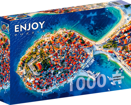 1000 Pieces Jigsaw Puzzle - Primosten Aerial View, Croatia (2425)