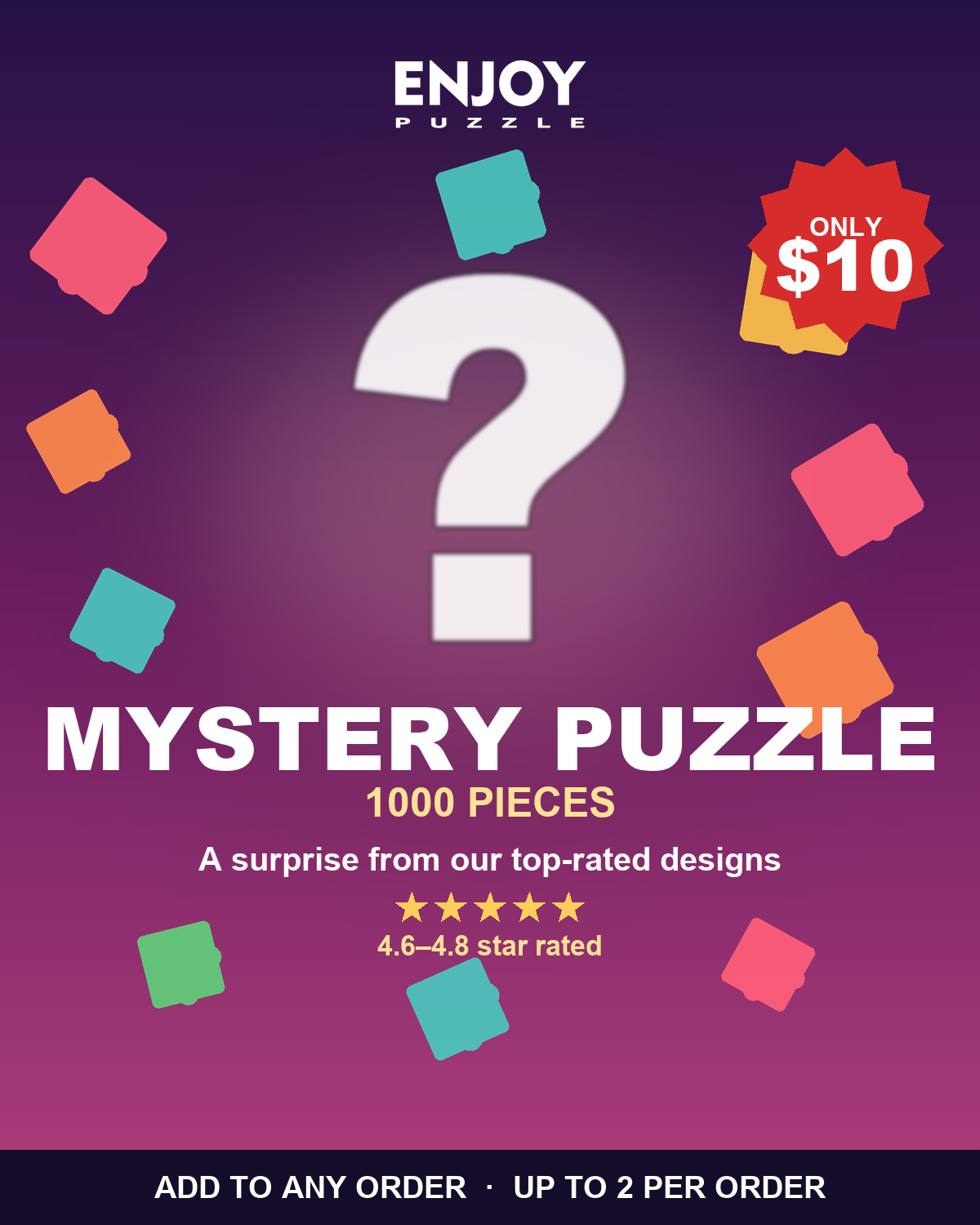 Mystery Puzzle — surprise bestseller design, 1000 pieces
