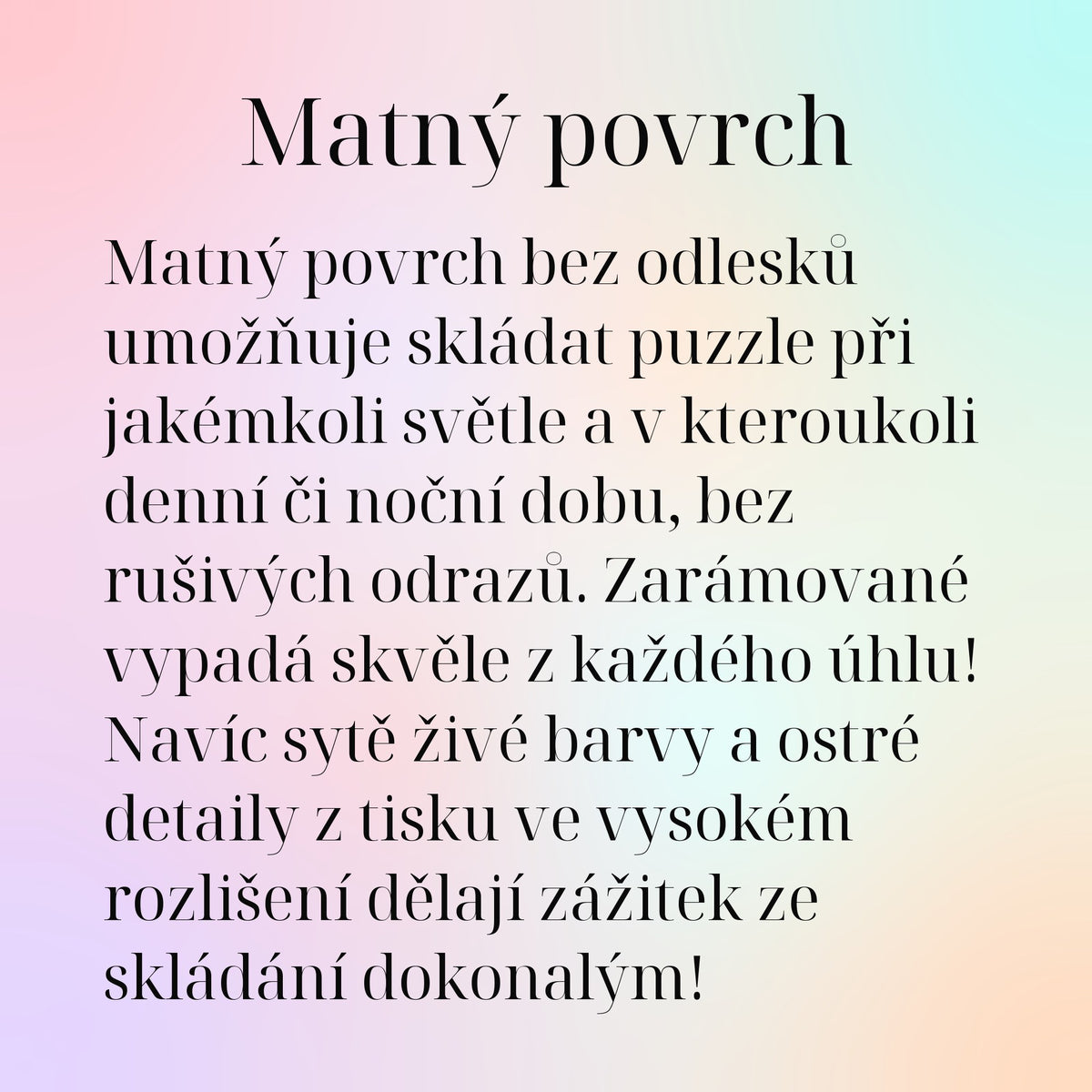 Matný povrch