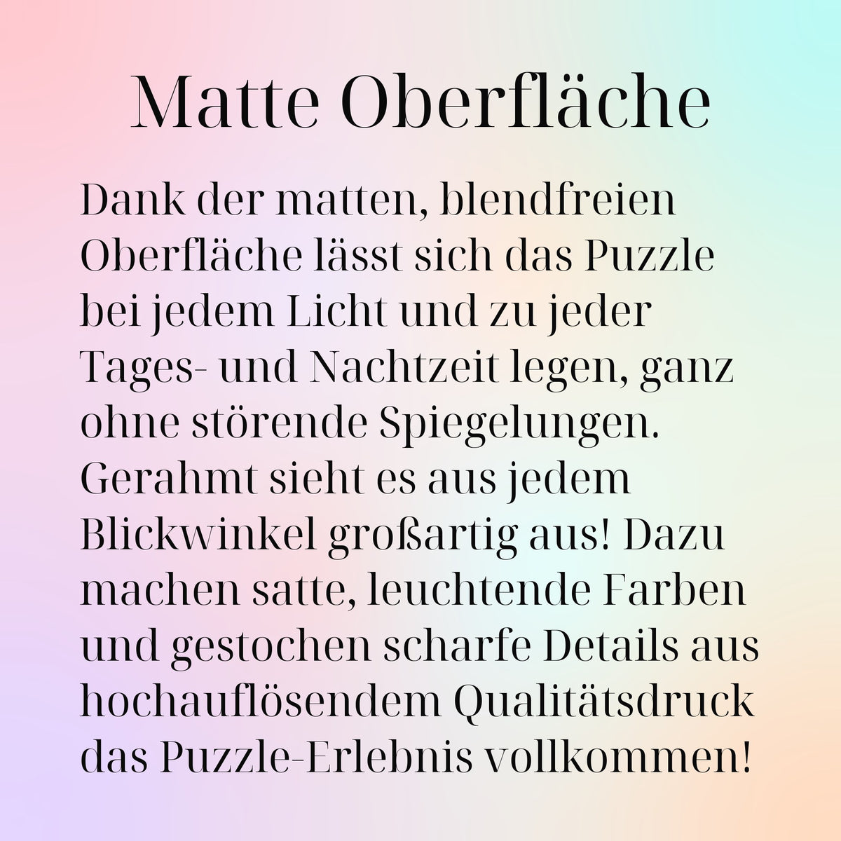 Matte Oberfläche