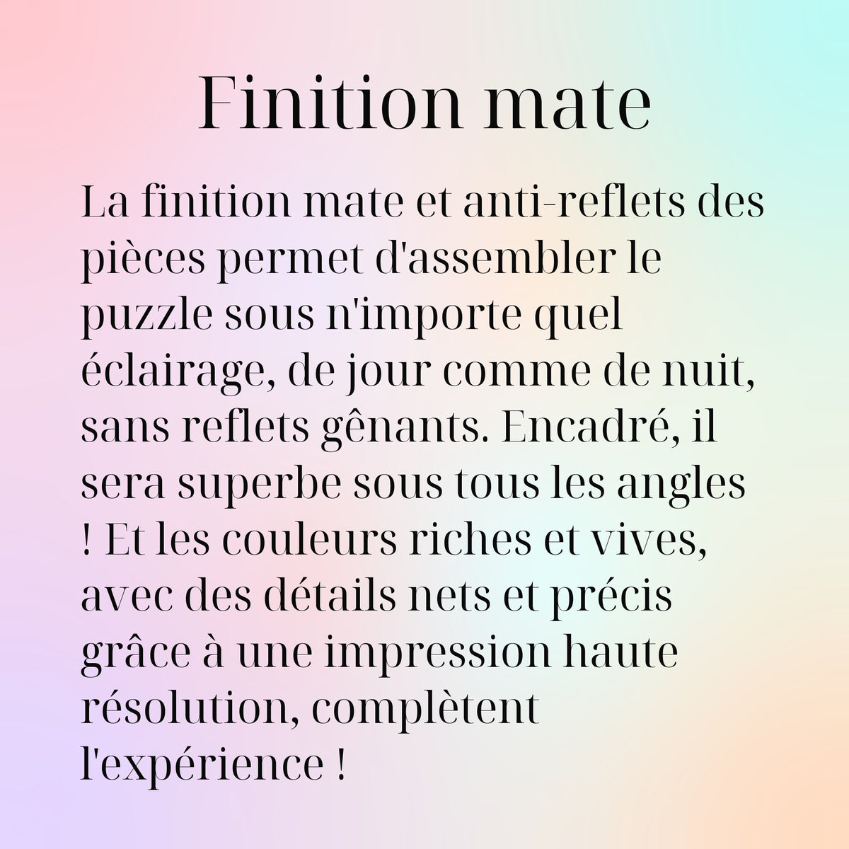Finition mate