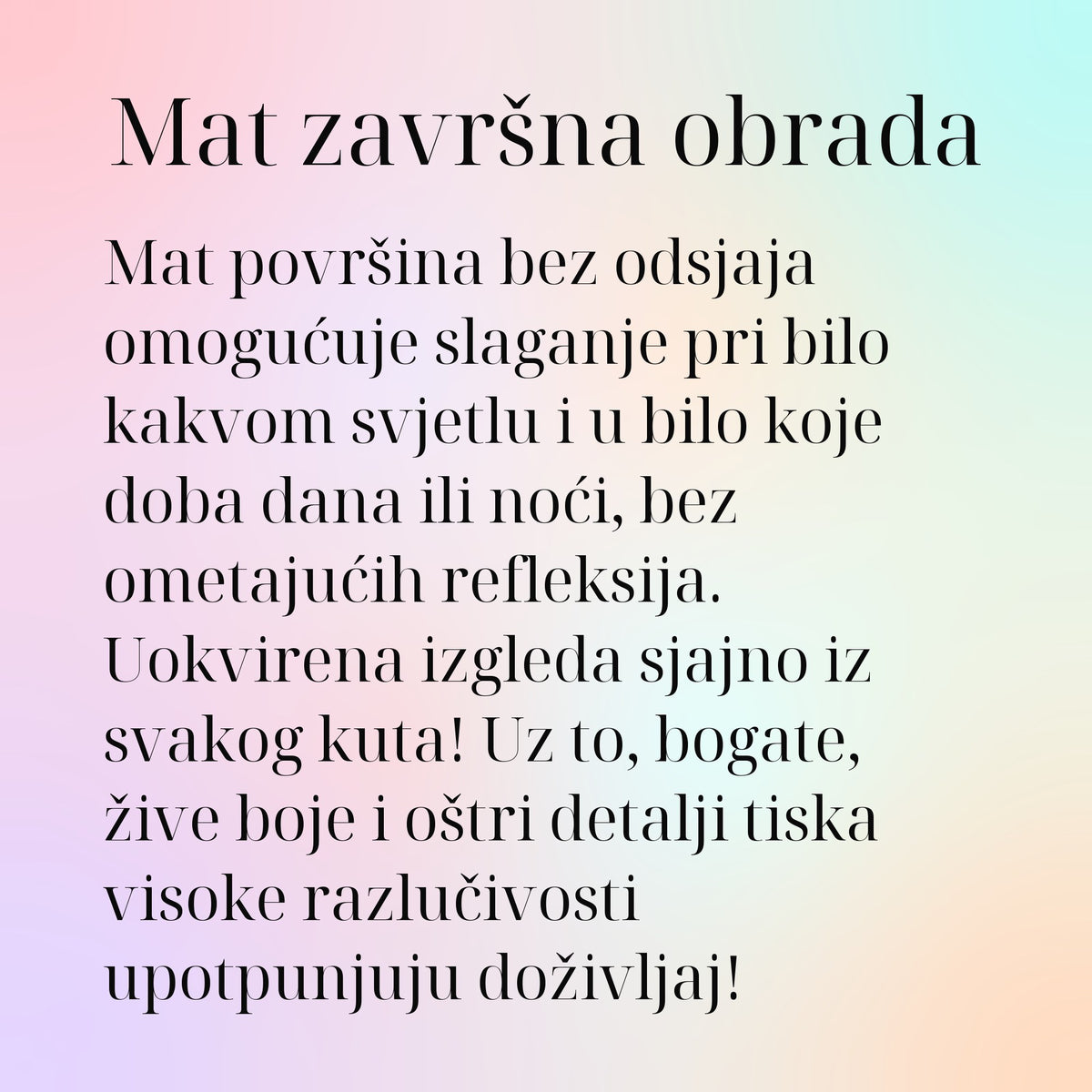 Mat završna obrada
