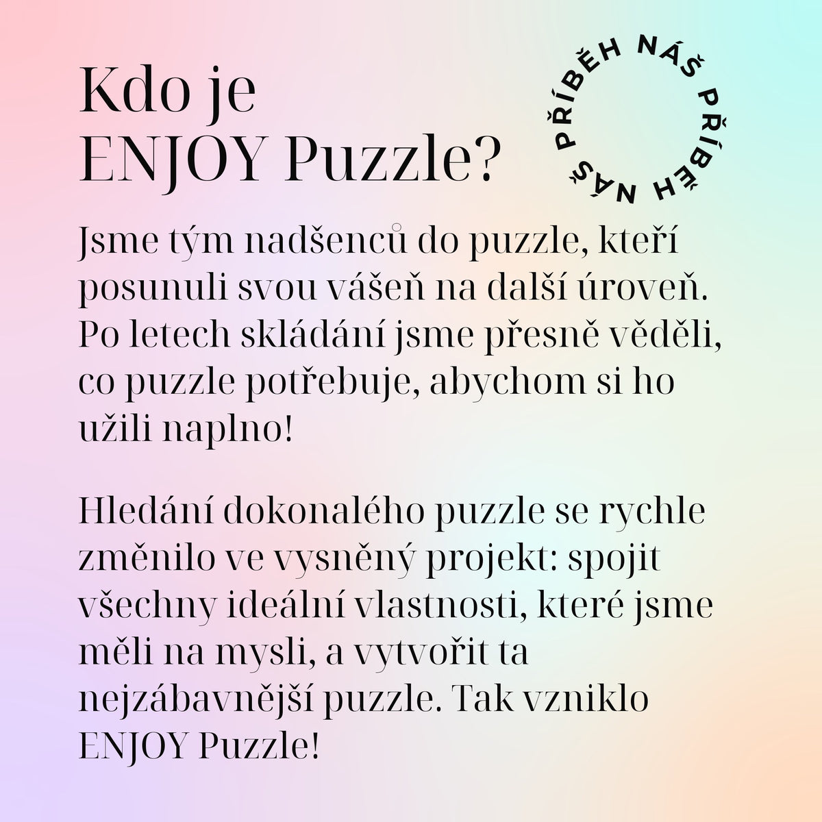 Kdo je ENJOY Puzzle?