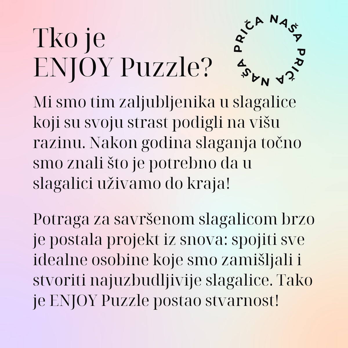 Tko je ENJOY Puzzle?