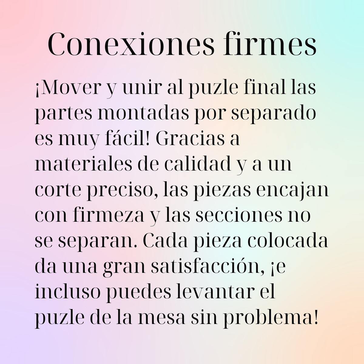 Conexiones firmes