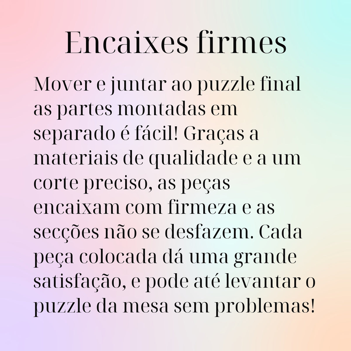 Encaixes firmes