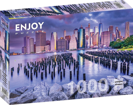 1000 Pieces Jigsaw Puzzle - Cloudy Sky Over Manhattan