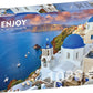 1000 Pieces Jigsaw Puzzle - Santorini View with Boats