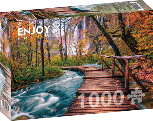 1000 Pieces Jigsaw Puzzle - Forest Stream in Plitvice